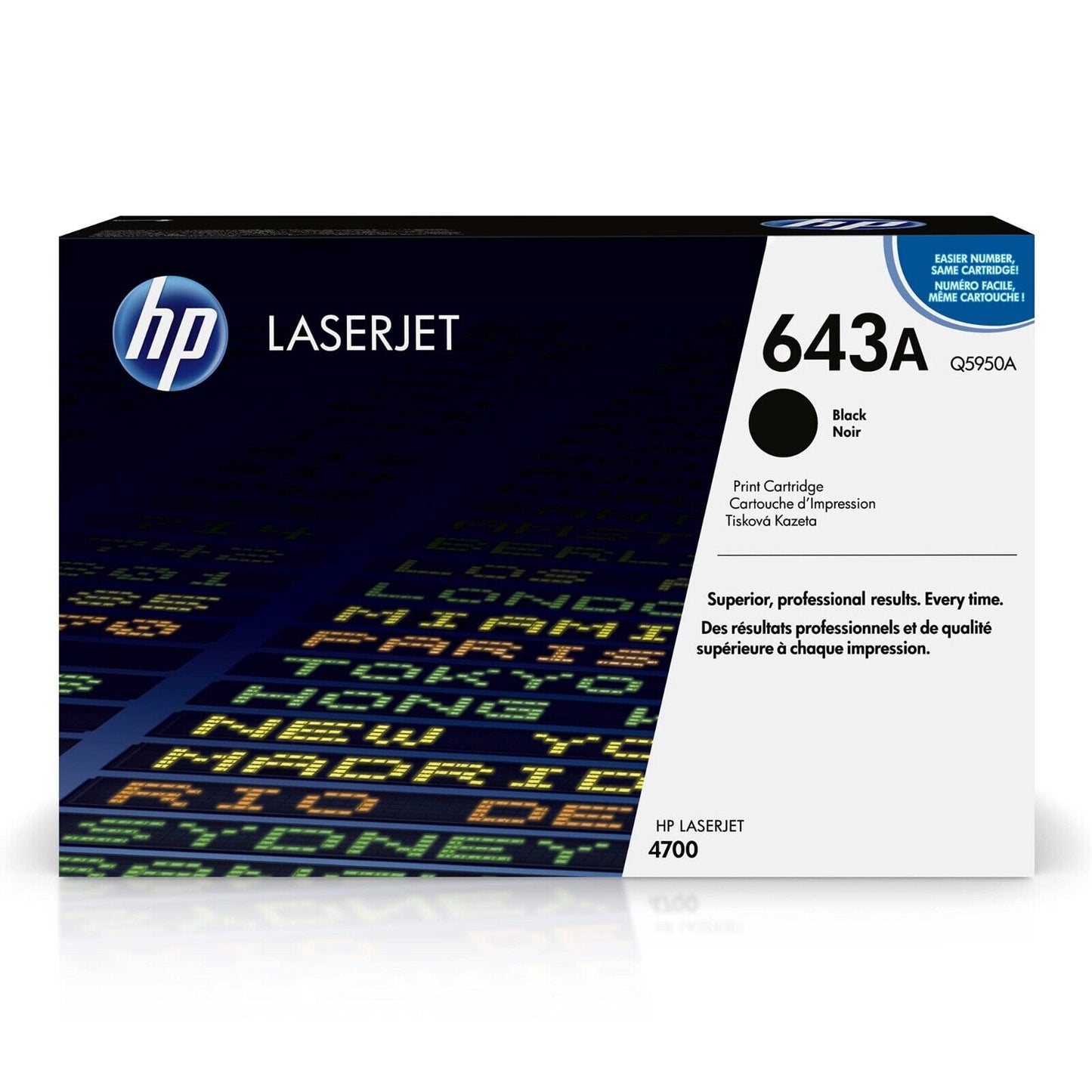 HP Laserjet Toner Cartridge | Q5953A | 4700 | Magenta, Black, Cyan, Yellow